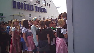 Oktoberfest Toilet line